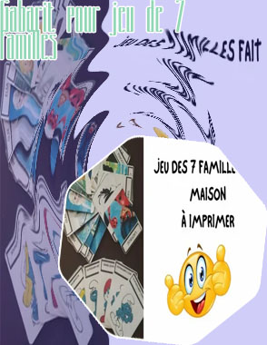 Jeu des 7 familles à imprimer