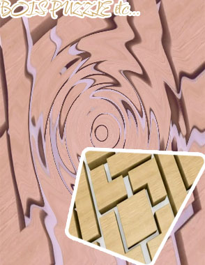 Puzzle bloc de bois
